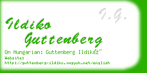 ildiko guttenberg business card